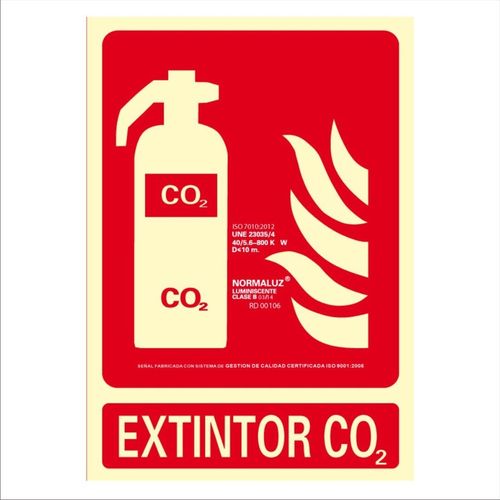 Señal Extintor 21x30 cm - CO2