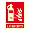 Señal Extintor 21x30 cm - CO2
