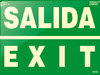 Señal Salida/Exit 22,4x30 cm